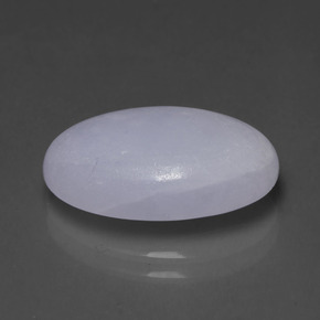 8.74캐럿 천연 라벤더 경옥, 타원형 컷, 16.8×11.3 mm, 투명한