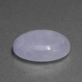 7.84캐럿 천연 라벤더 경옥, 타원형 컷, 15.7×11.1 mm, 투명한