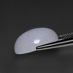 15.97캐럿 천연 라벤더 비취, 타원형, 불투명체