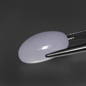 15.81캐럿 천연 라벤더 비취, 타원형, 불투명체