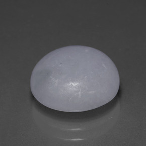 6.78캐럿 천연 라벤더 경옥, 라운드 컷, 12.28 mm, 투명한