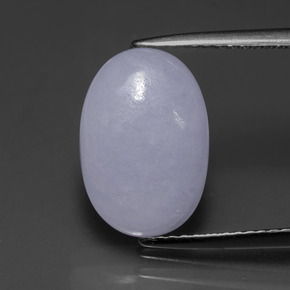 4.50캐럿 천연 라벤더 비취, 타원형 컷, 투명한