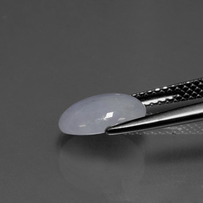 2.00캐럿 천연 라벤더 경옥, 타원형 컷, 9.3×7.5 mm, 투명한