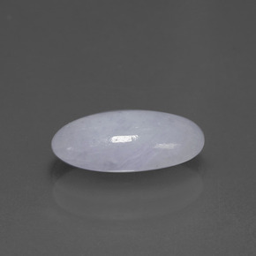 2.81캐럿 천연 라벤더 경옥, 타원형 컷, 12.8×7 mm, 불투명체