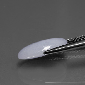 2.81캐럿 천연 라벤더 경옥, 타원형 컷, 12.8×7 mm, 불투명체