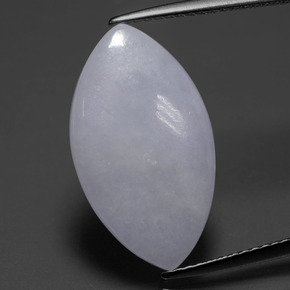 6.33캐럿 천연 라이트 그린 경옥, 마퀴즈, 20.2×11.4 mm, 투명한