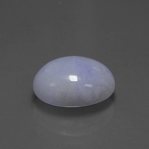 6.60캐럿 천연 라벤더 경옥, 타원형 컷, 13×10 mm, 불투명체