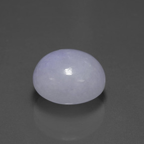 7.70캐럿 천연 라벤더 경옥, 타원형 컷, 11.6×10.8 mm, 투명한