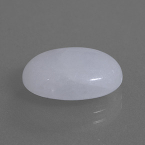 7.79캐럿 천연 라벤더 경옥, 타원형 컷, 14.7×10.8 mm, 투명한