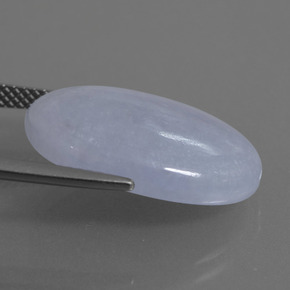 14.80캐럿 천연 라벤더 비취, 타원형 컷, 투명한