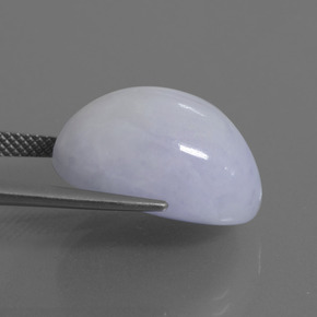 24.47캐럿 천연 라벤더 비취, 타원형 컷, 불투명체