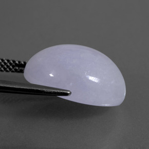 11.64캐럿 천연 라벤더 비취, 타원형 컷, 투명한