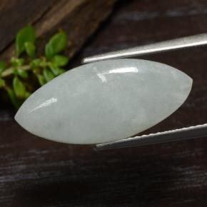 5.79캐럿 천연 라이트 그린 경옥, 마퀴즈, 21×9.4 mm, 투명한