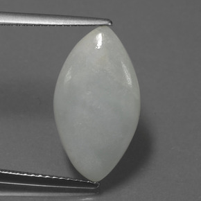 4.26캐럿 천연 그린 경옥, 마퀴즈, 17.9×10 mm, 투명한