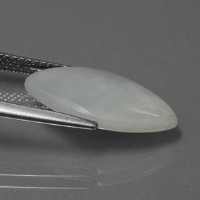 4.26캐럿 천연 그린 경옥, 마퀴즈, 17.9×10 mm, 투명한