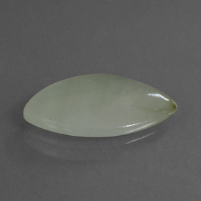 4.88캐럿 천연 그린 경옥, 마퀴즈, 18.5×9.6 mm, 투명한