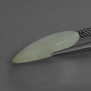4.88캐럿 천연 그린 경옥, 마퀴즈, 18.5×9.6 mm, 투명한