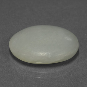 11.44캐럿 천연 녹색 비취, 타원형 컷, 투명한