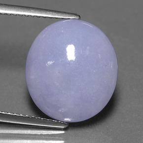 8.93캐럿 천연 라벤더 경옥, 타원형 컷, 14.8×13.2 mm, 투명한