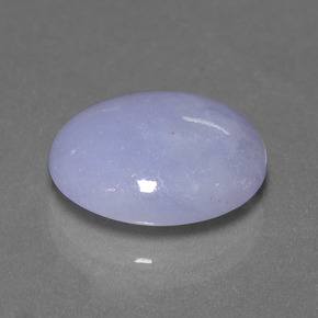 8.93캐럿 천연 라벤더 경옥, 타원형 컷, 14.8×13.2 mm, 투명한