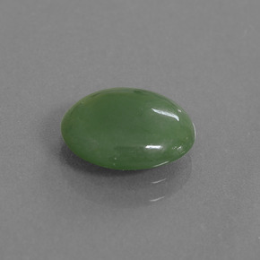 2.77캐럿 천연 그린 경옥, 타원형 컷, 10.6×8.7 mm, 투명한