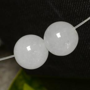 13.23캐럿 천연 화이트 경옥 보석, 구형 / 볼, 9.59 mm, 투명한