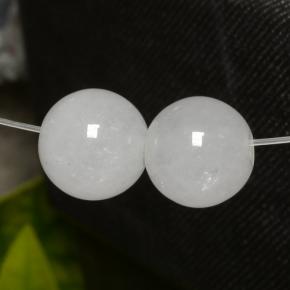 13.23캐럿 천연 화이트 경옥 보석, 구형 / 볼, 9.59 mm, 투명한