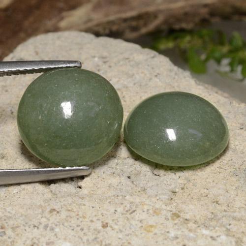 12.57캐럿 천연 그린 경옥 보석, 라운드 컷, 11.66 mm, 투명한