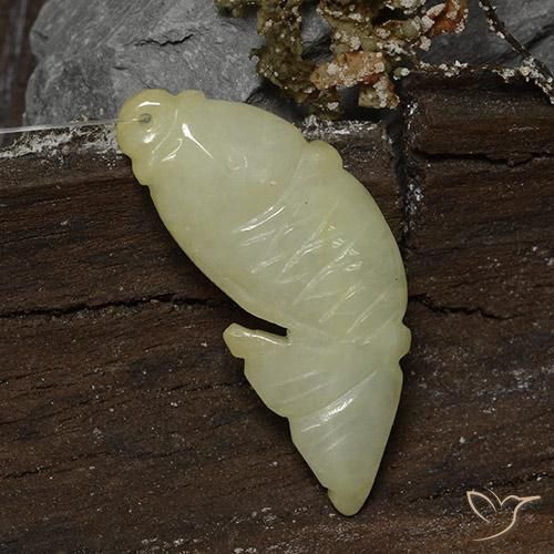 30.43ct 자연스러운 녹황색 비취, 팬시한, 투명한