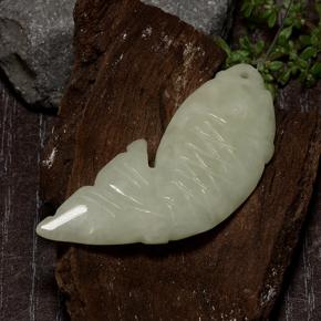 28.14캐럿 천연 웜 라이트 그린 비취, 멋진 모양, 투명한