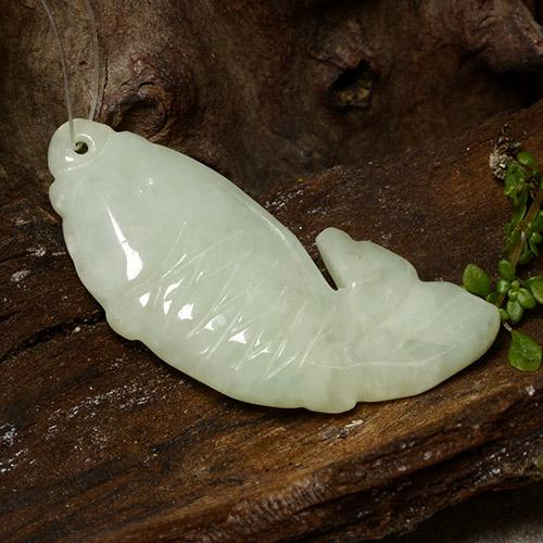 29.80캐럿 천연 회녹색 비취, 멋진 모양, 투명한