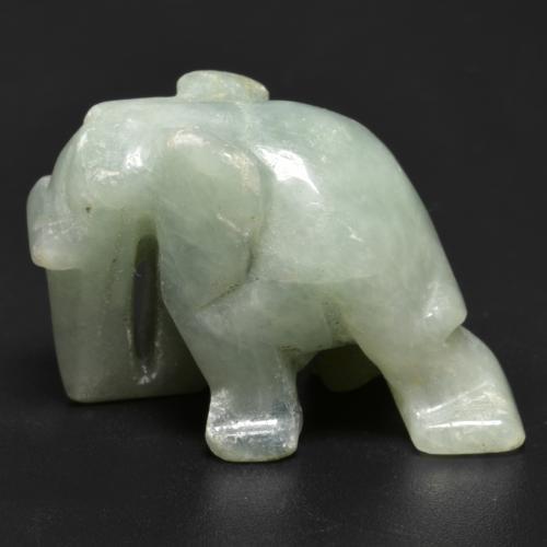 58.10캐럿 천연 모시 그린 비취, 멋진 모양, 불투명체