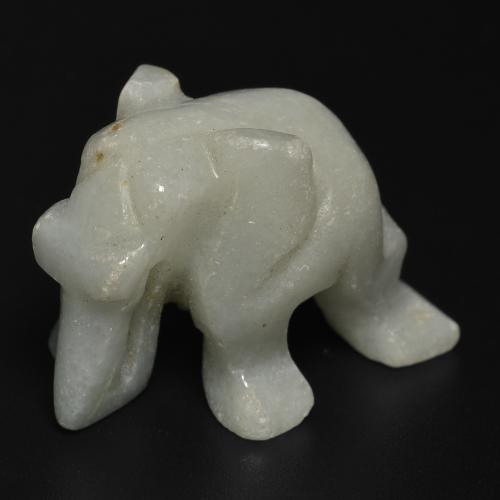 56.83캐럿 천연 미디엄 그린 비취, 멋진 모양, 불투명체