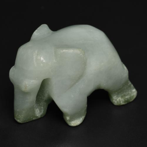 68.64캐럿 천연 미디엄 그린 비취, 멋진 모양, 불투명체