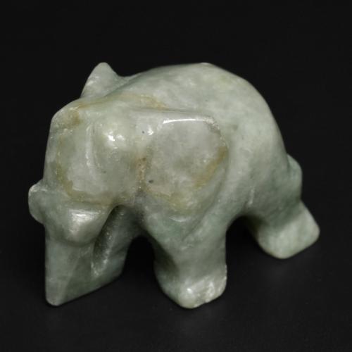 64.53캐럿 천연 미디엄 그린 경옥, 멋진 모양, 26.2×15.4 mm, 불투명체
