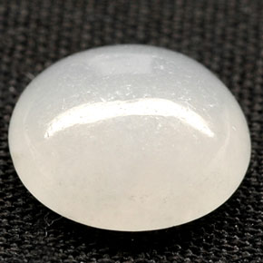 2.39캐럿 천연 화이트 경옥, 라운드 컷, 8.40 mm, 불투명체