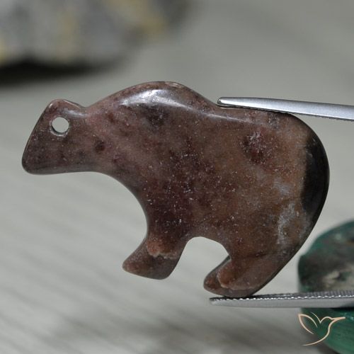 48.28ct 자연스러운 적갈색 벽옥, 팬시한, 불투명체
