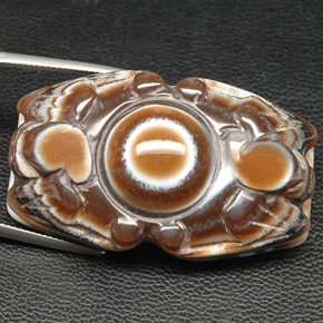126.10캐럿 천연 멀티컬러 재스퍼, 멋진 모양, 45.5×26.7 mm, 투명한