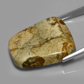 33.84캐럿 천연 멀티컬러 재스퍼, 멋진 모양, 25.6×21.7 mm, 투명한