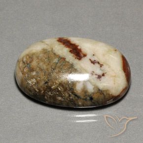 35.14ct 자연스러운 다색 벽옥, 타원형, 불투명체