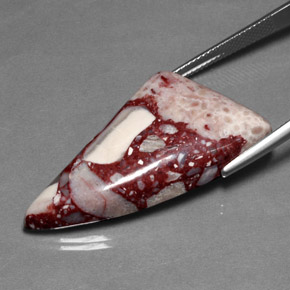 35.35캐럿 천연 멀티컬러 재스퍼, 멋진 모양, 32.7×20.4 mm, 불투명체