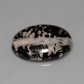 7.68캐럿 천연 멀티컬러 재스퍼, 타원형 컷, 17.9×13 mm, 불투명체