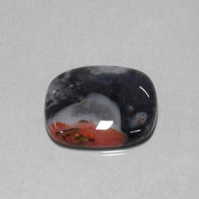 10.78캐럿 천연 멀티컬러 재스퍼, 쿠션 컷, 19.1×16 mm, 불투명체
