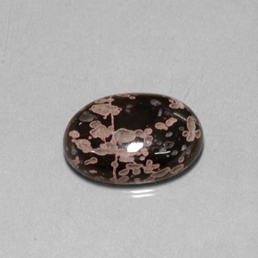 10.06캐럿 천연 멀티컬러 재스퍼, 타원형 컷, 18×13 mm, 불투명체