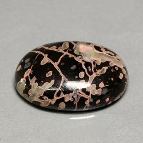9.81캐럿 천연 멀티컬러 재스퍼, 타원형 컷, 18×13.1 mm, 불투명체