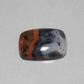 10.67캐럿 천연 멀티컬러 재스퍼, 쿠션 컷, 19.1×14 mm, 불투명체