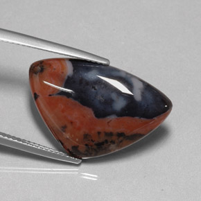 10.63캐럿 천연 멀티컬러 재스퍼, 멋진 모양, 24.2×16.1 mm, 불투명체