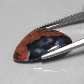 10.63캐럿 천연 멀티컬러 재스퍼, 멋진 모양, 24.2×16.1 mm, 불투명체