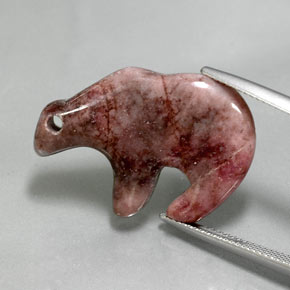 23.74캐럿 천연 멀티컬러 재스퍼, 멋진 모양, 27.6×18.8 mm, 불투명체