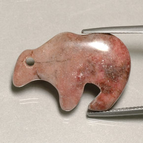 24.08캐럿 천연 멀티컬러 재스퍼, 멋진 모양, 26.9×17.9 mm, 불투명체